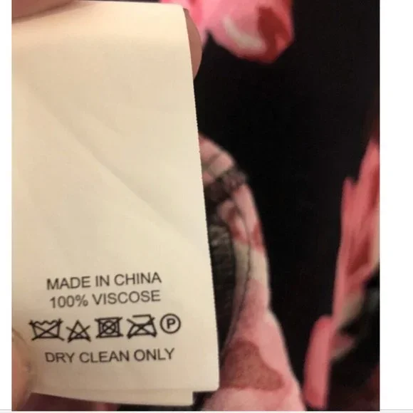 Kate Spade pink black Rambling Roses Rosa Ruffle Shift Dress size large nwot - Picture 16 of 16